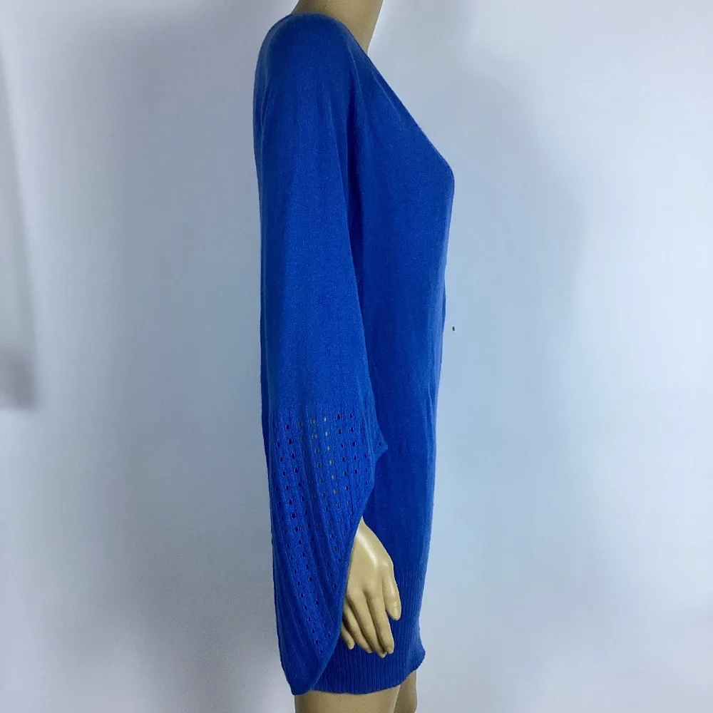 Christiane Celle Calypso Cashmere Deep V Neck Long sweater  / Mini dress S - Picture 2 of 8